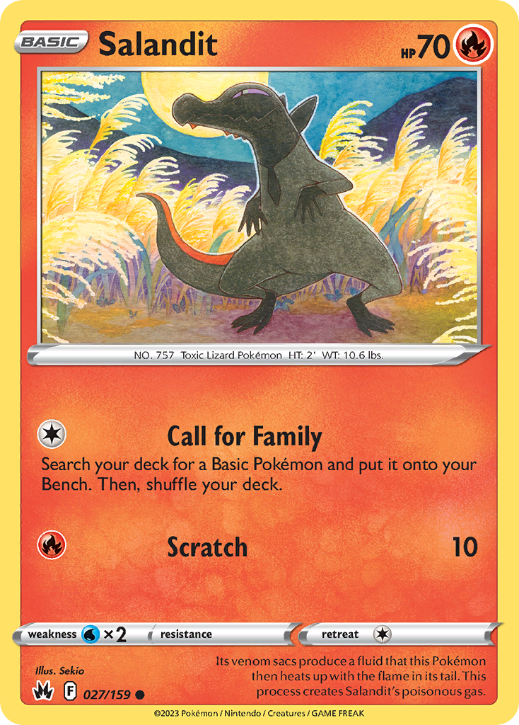 Salandit - Crown Zenith - #27 - Pokemon TCG card