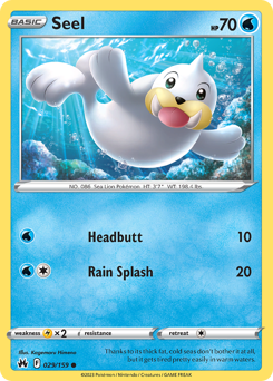 Seel #29 Seel - Crown Zenith - #29 - Pokemon TCG card