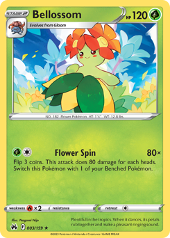 Bellossom #3 Bellossom - Crown Zenith - #3 - Pokemon TCG card