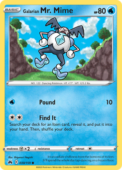 Galarian Mr. Mime - Crown Zenith - #30 - Pokemon TCG card