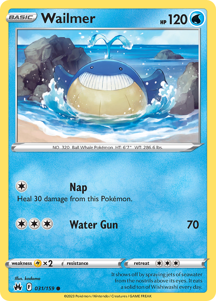 Wailmer - Crown Zenith - #31 - Pokemon TCG card