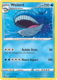 Wailord #32 Wailord - Crown Zenith - #32 - Pokemon TCG card