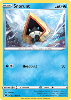 Snorunt #34 Snorunt - Crown Zenith - #34 - Pokemon TCG card