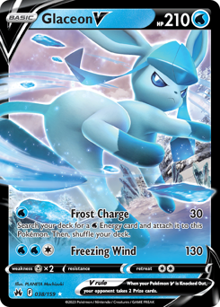 Glaceon V - Crown Zenith - #38 - Pokemon TCG card