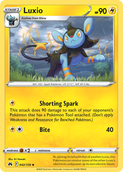 Luxio #42 Luxio - Crown Zenith - #42 - Pokemon TCG card