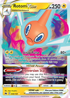 Rotom VSTAR #46 Rotom VSTAR - Crown Zenith - #46 - Pokemon TCG card
