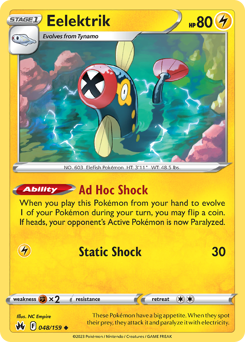 Eelektrik - Crown Zenith - #48 - Pokemon TCG card