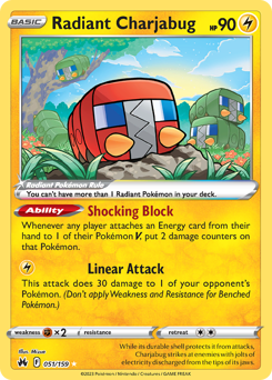 Radiant Charjabug #51 Radiant Charjabug - Crown Zenith - #51 - Pokemon TCG card