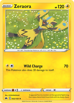Zeraora #52 Zeraora - Crown Zenith - #52 - Pokemon TCG card