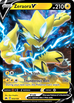 Zeraora V #53 Zeraora V - Crown Zenith - #53 - Pokemon TCG card