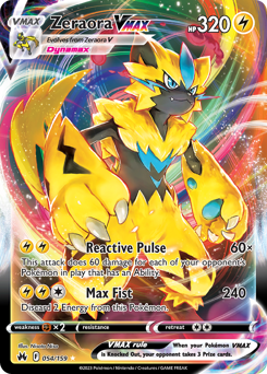 Zeraora VMAX #54 Zeraora VMAX - Crown Zenith - #54 - Pokemon TCG card