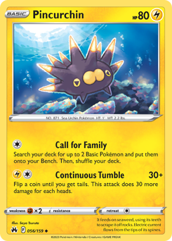 Pincurchin #56 Pincurchin - Crown Zenith - #56 - Pokemon TCG card