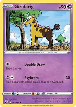 Girafarig #61 Girafarig - Crown Zenith - #61 - Pokemon TCG card