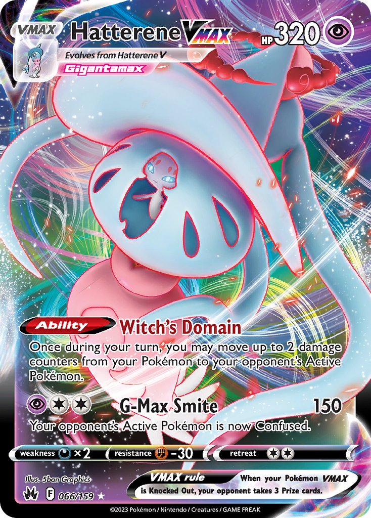 Hatterene VMAX - Crown Zenith - #66 - Pokemon TCG card