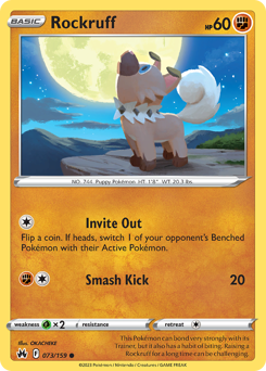 Rockruff - Crown Zenith - #73 - Pokemon TCG card