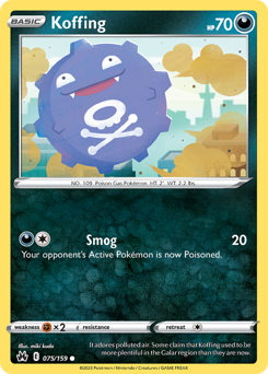 Koffing #75 Koffing - Crown Zenith - #75 - Pokemon TCG card