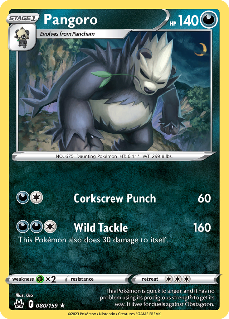 Pangoro - Crown Zenith - #80 - Pokemon TCG card