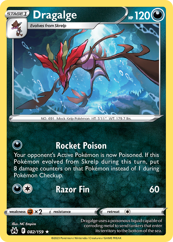 Dragalge - Crown Zenith - #82 - Pokemon TCG card