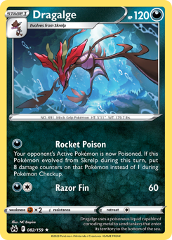 Dragalge - Crown Zenith - #82 - Pokemon TCG card