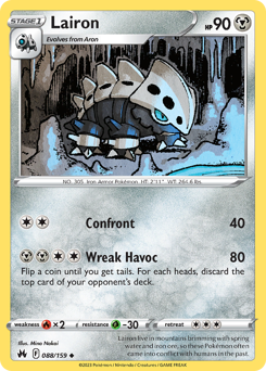 Lairon #88 Lairon - Crown Zenith - #88 - Pokemon TCG card