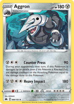 Aggron #89 Aggron - Crown Zenith - #89 - Pokemon TCG card