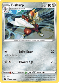 Bisharp #93 Bisharp - Crown Zenith - #93 - Pokemon TCG card