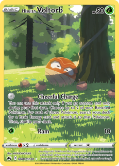 Hisuian Voltorb #GG01 Hisuian Voltorb - Crown Zenith Galarian Gallery - #GG01 - Pokemon TCG card