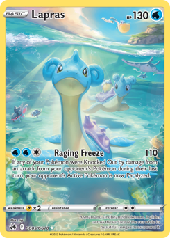 Lapras #GG05 Lapras - Crown Zenith Galarian Gallery - #GG05 - Pokemon TCG card