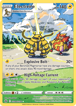 Electivire #GG08 Electivire - Crown Zenith Galarian Gallery - #GG08 - Pokemon TCG card