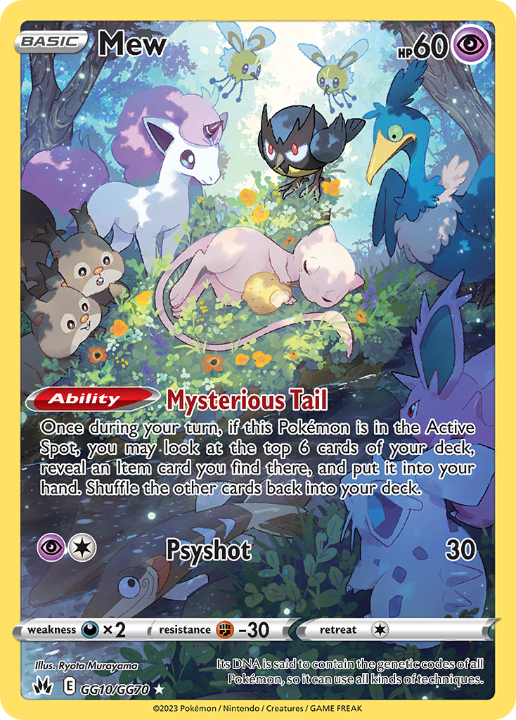 Mew - Crown Zenith Galarian Gallery - #GG10 - Pokemon TCG card