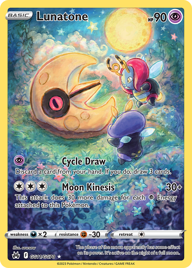 Lunatone - Crown Zenith Galarian Gallery - #GG11 - Pokemon TCG card