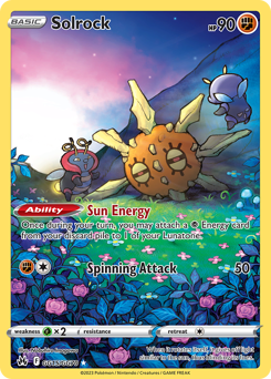 Solrock - Crown Zenith Galarian Gallery - #GG15 - Pokemon TCG card