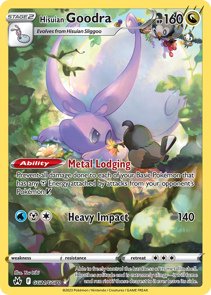 Hisuian Goodra - Crown Zenith Galarian Gallery - #GG21 - Pokemon TCG card