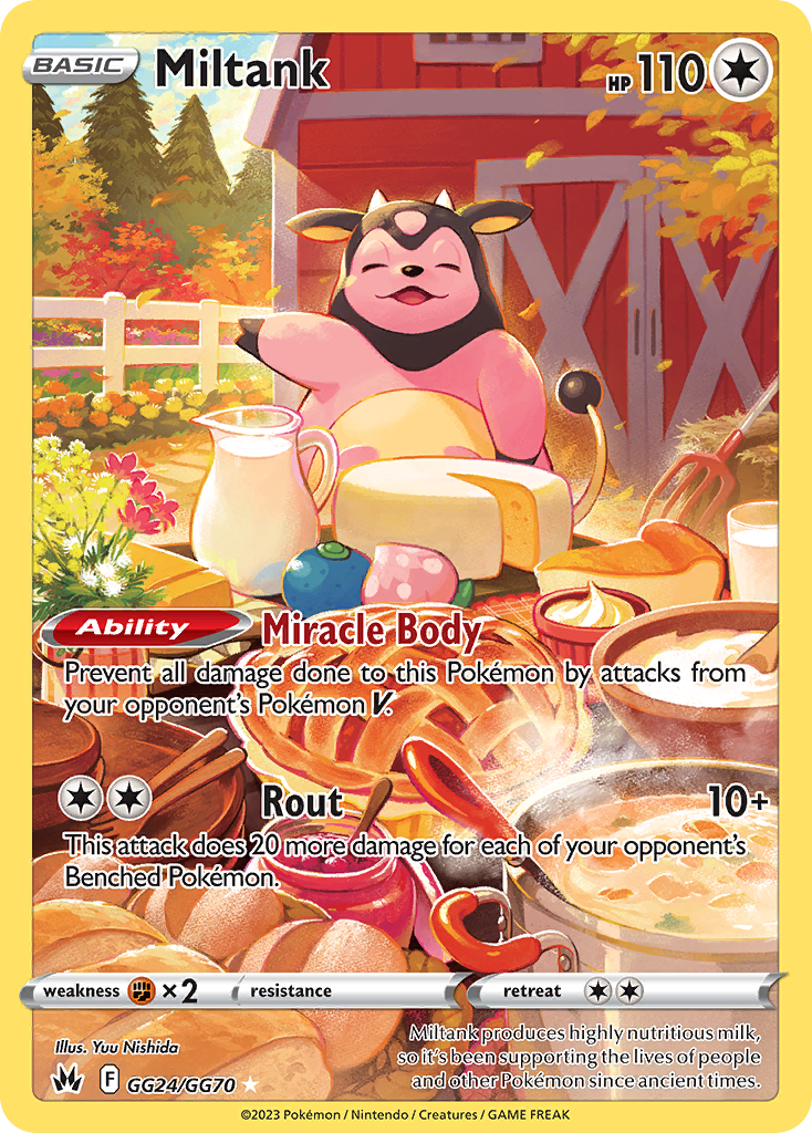 Miltank - Crown Zenith Galarian Gallery - #GG24 - Pokemon TCG card