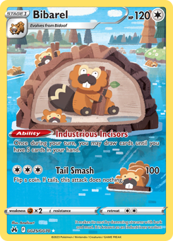 Bibarel #GG25 Bibarel - Crown Zenith Galarian Gallery - #GG25 - Pokemon TCG card