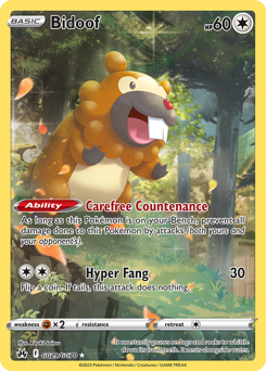 Bidoof #GG29 Bidoof - Crown Zenith Galarian Gallery - #GG29 - Pokemon TCG card