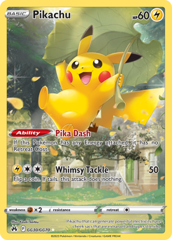 Pikachu #GG30 Pikachu - Crown Zenith Galarian Gallery - #GG30 - Pokemon TCG card