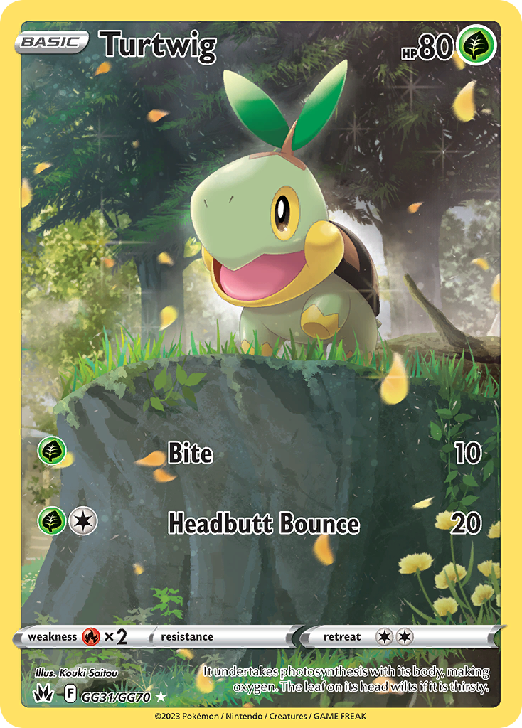 Turtwig - Crown Zenith Galarian Gallery - #GG31 - Pokemon TCG card
