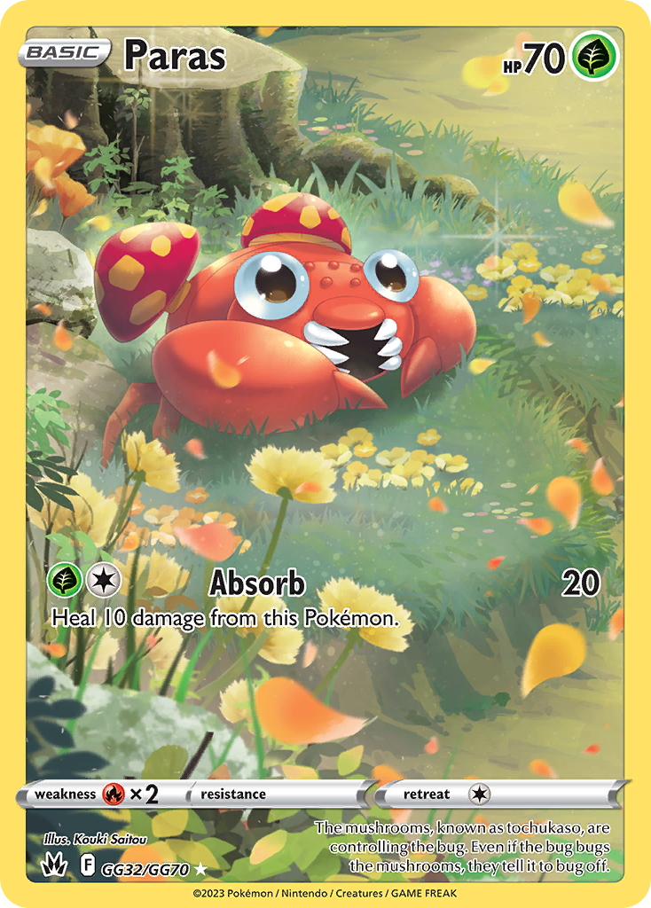 Paras - Crown Zenith Galarian Gallery - #GG32 - Pokemon TCG card