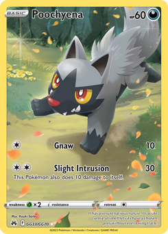 Poochyena #GG33 Poochyena - Crown Zenith Galarian Gallery - #GG33 - Pokemon TCG card