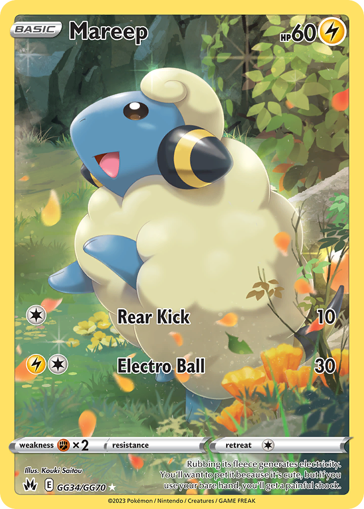 Mareep - Crown Zenith Galarian Gallery - #GG34 - Pokemon TCG card