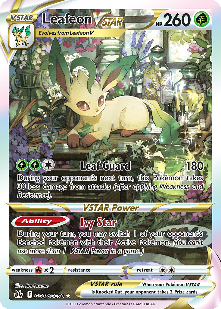 Leafeon VSTAR - Crown Zenith Galarian Gallery - #GG35 - Pokemon TCG card