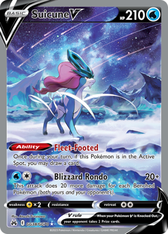 Suicune V #GG38 Suicune V - Crown Zenith Galarian Gallery - #GG38 - Pokemon TCG card