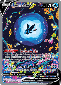 Lumineon V #GG39 Lumineon V - Crown Zenith Galarian Gallery - #GG39 - Pokemon TCG card