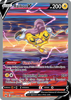 Raikou V - Crown Zenith Galarian Gallery - #GG41 - Pokemon TCG card