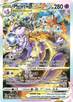 Mewtwo VSTAR #GG44 Mewtwo VSTAR - Crown Zenith Galarian Gallery - #GG44 - Pokemon TCG card