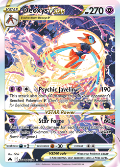 Deoxys VSTAR #GG46 Deoxys VSTAR - Crown Zenith Galarian Gallery - #GG46 - Pokemon TCG card
