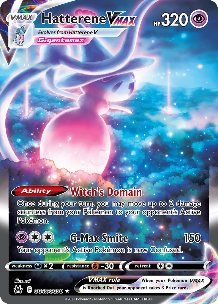 Hatterene VMAX - Crown Zenith Galarian Gallery - #GG47 - Pokemon TCG card