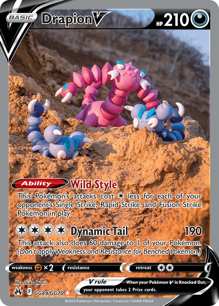 Drapion V - Crown Zenith Galarian Gallery - #GG49 - Pokemon TCG card