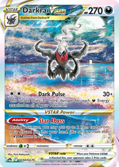 Darkrai VSTAR - Crown Zenith Galarian Gallery - #GG50 - Pokemon TCG card